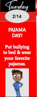 2-14-2022; Pajama Day